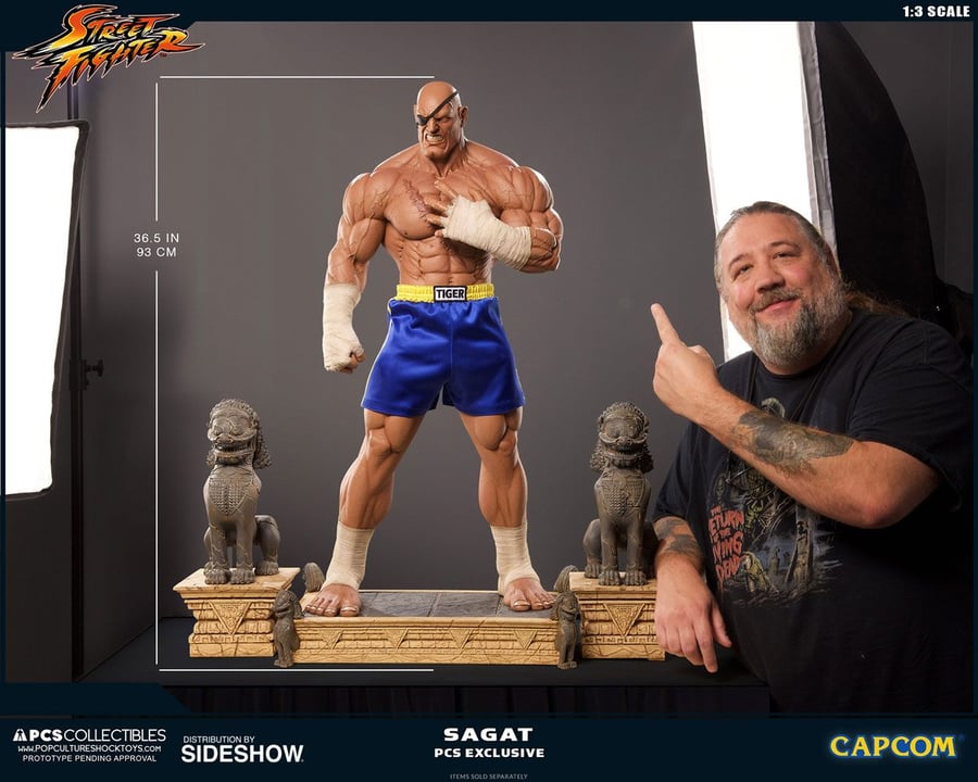 Street Fighter 1:3 Sagat Evolution Exclusive Sideshow