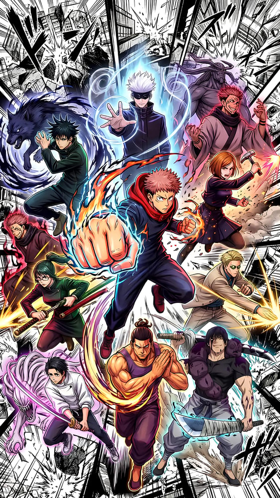 بوستر جوجوتسو كايسن - Jujutso Kaisen Poster