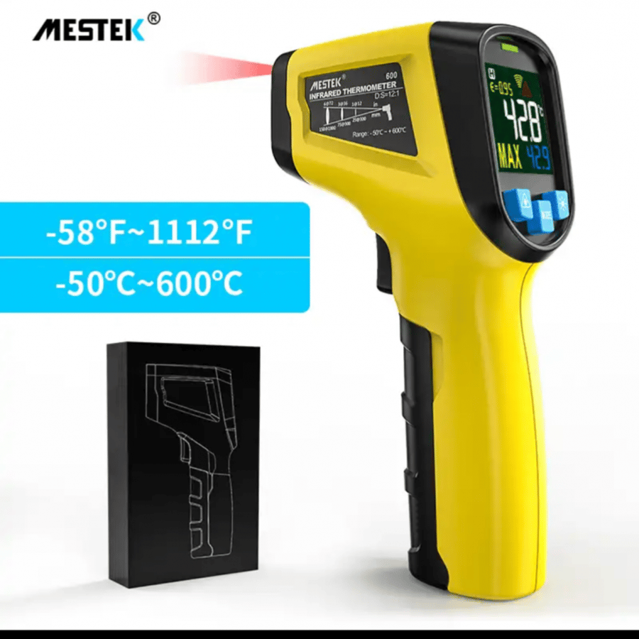 مقياس حراره الرقمي بالأشعه تحت الحمراء600c