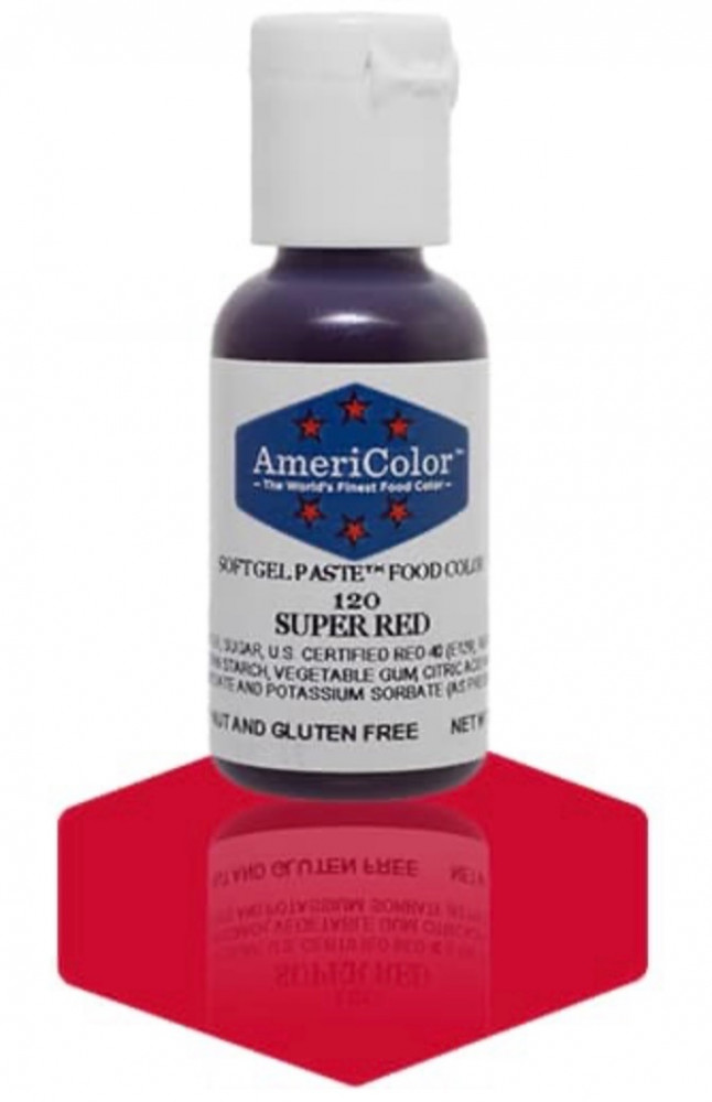 لون جل من اميركلور AmeriColor 120 super red