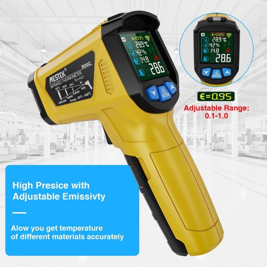 مقياس حراره الرقمي بالأشعه تحت الحمراء600c