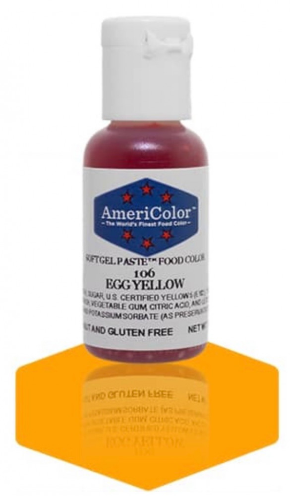 لون جل من اميركلور AmeriColor 106 Egg yellow