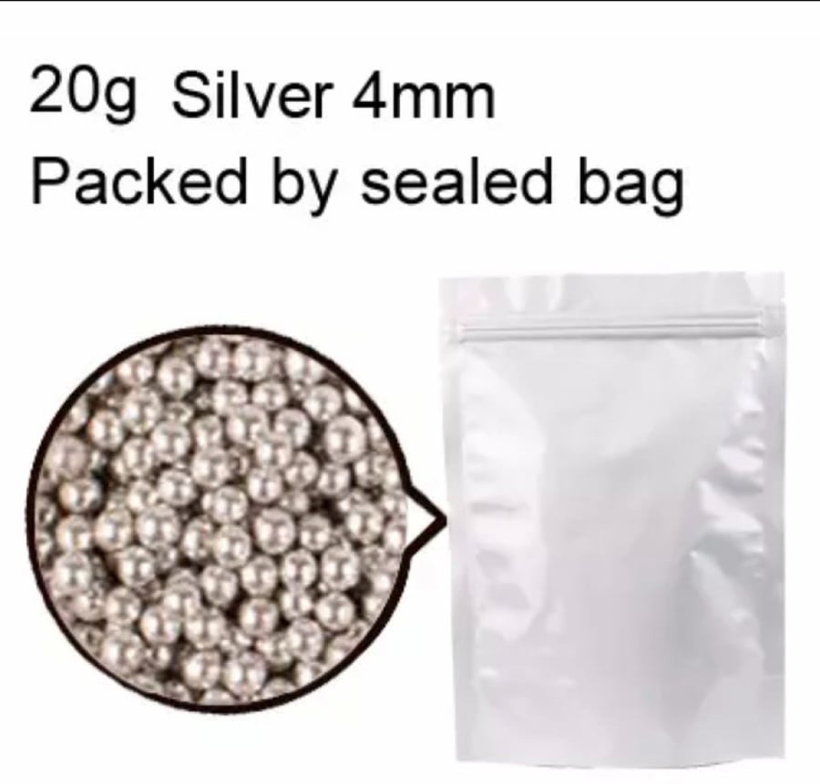 سبرنكلز فضي 4mm-20g