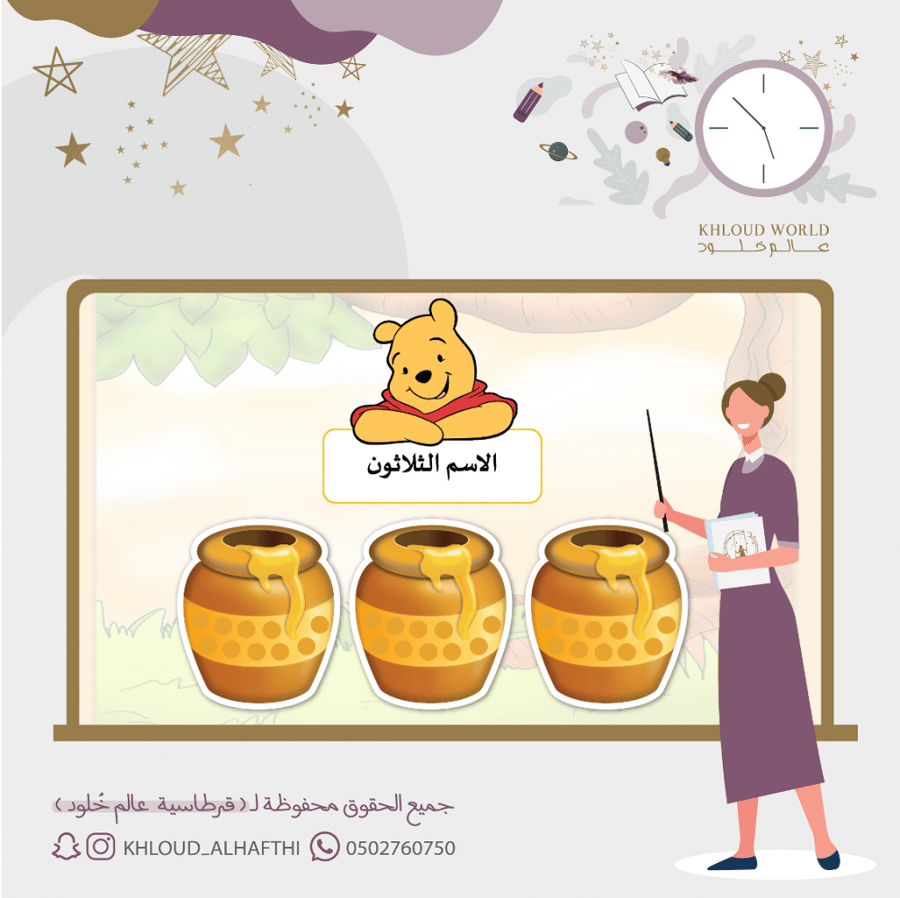 لعبة دب العسل  لاختيار الأسماء