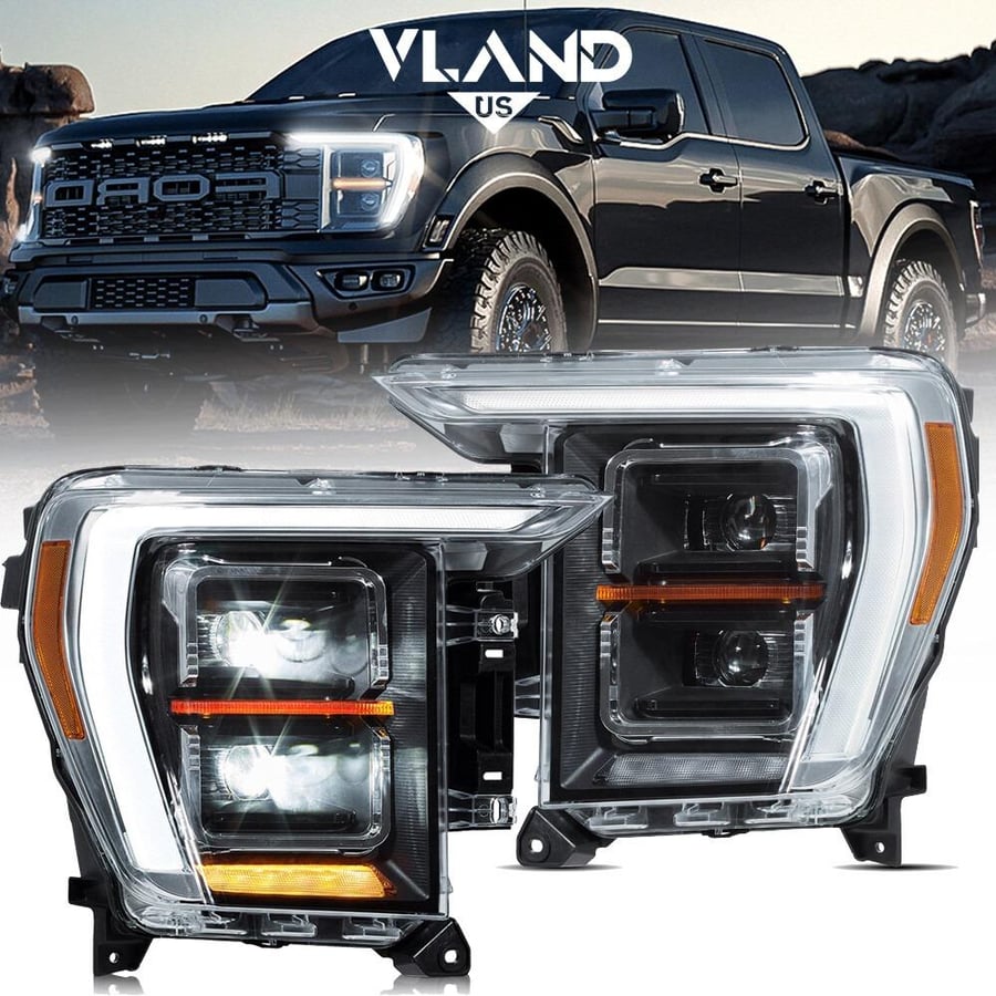 عدد 2 شمعات ليد فورد F150 من 2021 الى 2023 شامل رسوم الشحن والضريبة جوده عاليه جدا ماركة VLAND