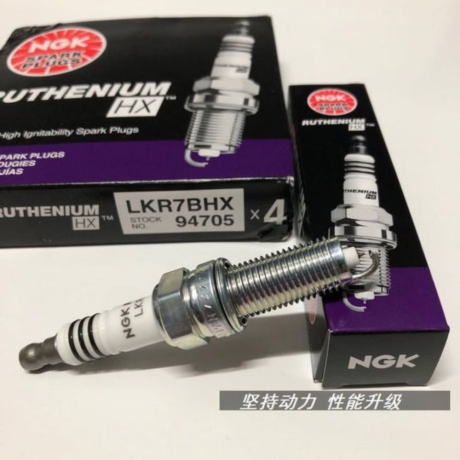 عدد 6 بواجي NGK 94705 ,  LKR7BHX  , Ruthenium HX High Ignitability اصلي من NGK اعلى فئة رياضية شامل رسوم الشحن
