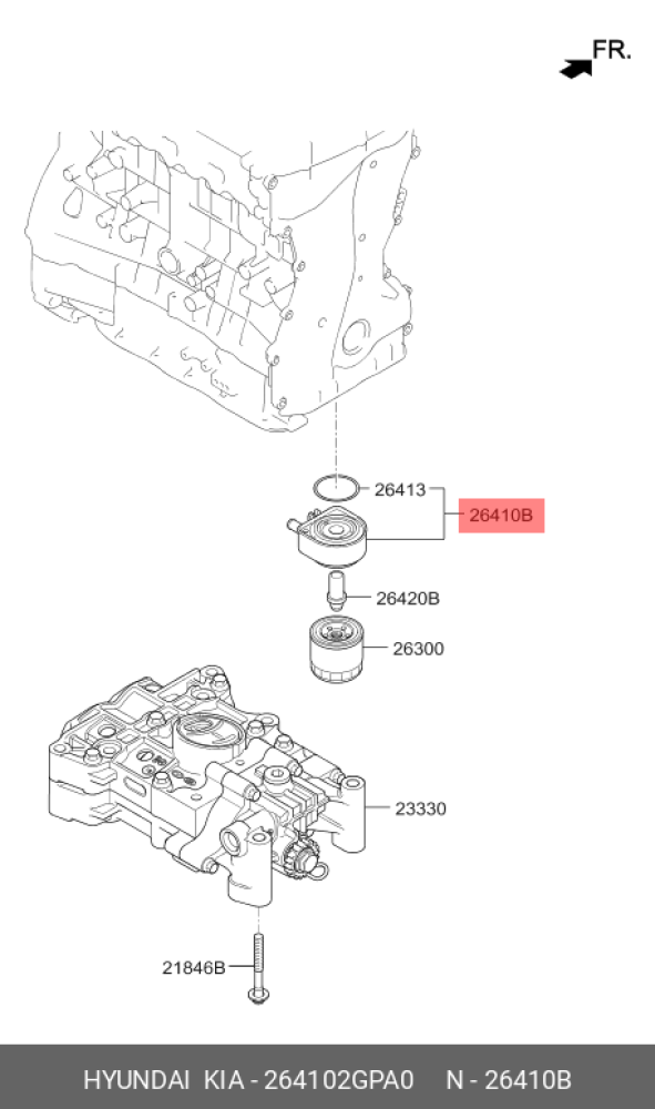 2023-2018  جينيسس G70 محرك 2.0L مبرد زيت اصلي وكاله شامل رسوم الشحن