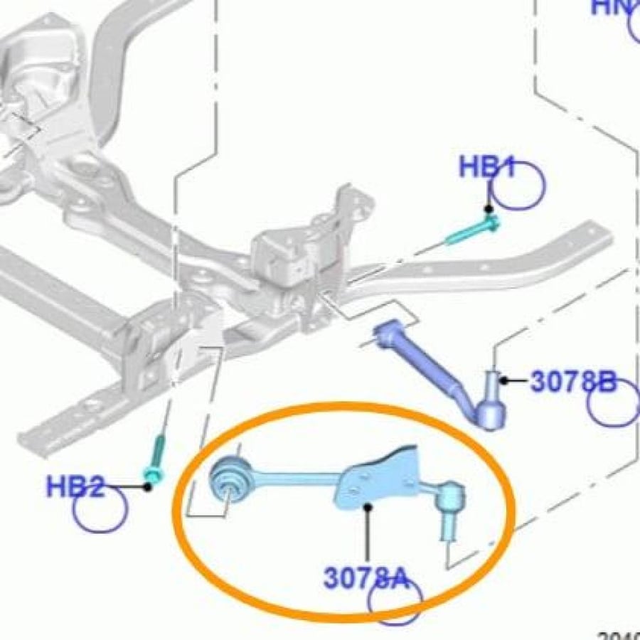مزود بقطعة توجيه الهواء (Air Deflector) مقص امامي سفلي يمين جهة الراكب فورد موستنق  من 2015 الى 2023  اصلي MOOG شامل رسوم الشحن