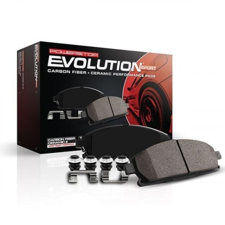 طقم فحمات أمامي وخلفي فورد ايدج، MKX من 2007-2010 سيراميك فايبر كربون رياضي الأصلي من POWER STOP شامل رسوم الشحن