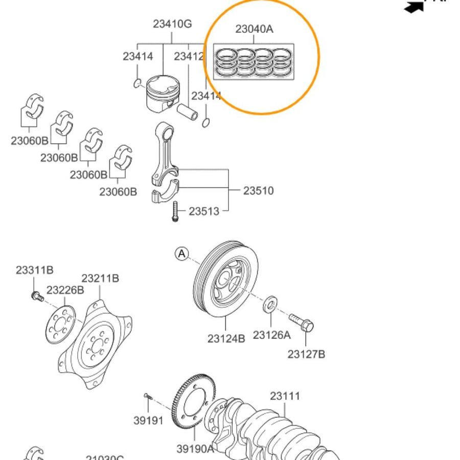 طقم شنبر  2016-2022  جينيسس G70 مواصفات امريكيةمحرك 2.0L T-GDI Theta II   اصلي وكاله شامل رسوم الشحن