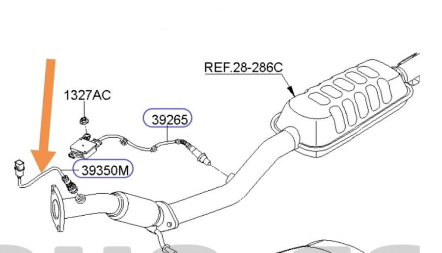 حساس اوكسجين هونداي و كيا ديزل من 2015 الى 2018 اصلي وكاله SENSOR-LAMBDA Part Number: 393512A631 (39351-2A631) شامل رسوم الشحن والضريبة