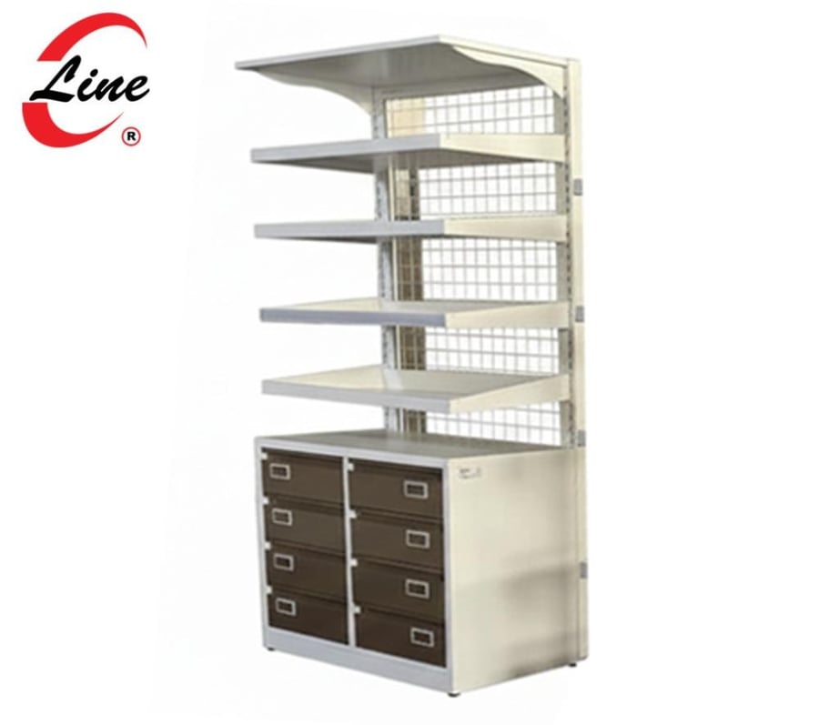 Medical Cabinet - Metal Medicine Rack with Drawers 200*W85*D40cm