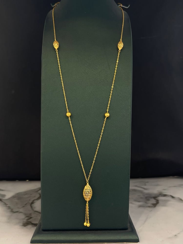 Luxury 21-karat gold rosary, distinctive, weight 5.12 grams