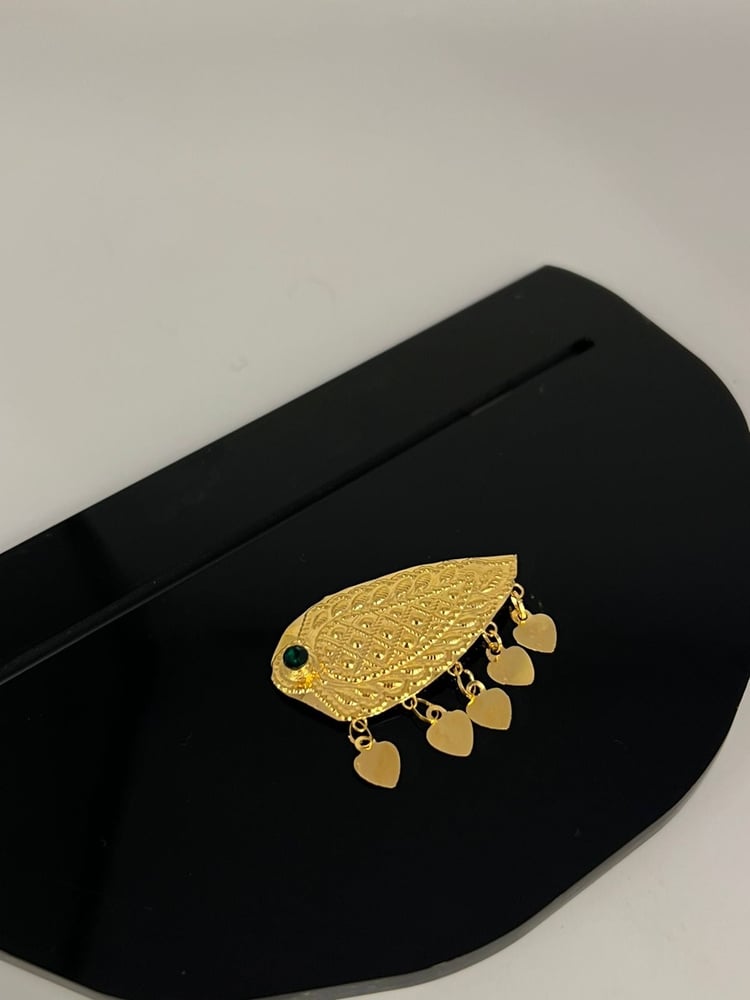 Gold 21-karat hairpins, distinctive and elegant, weight 1.34 grams.