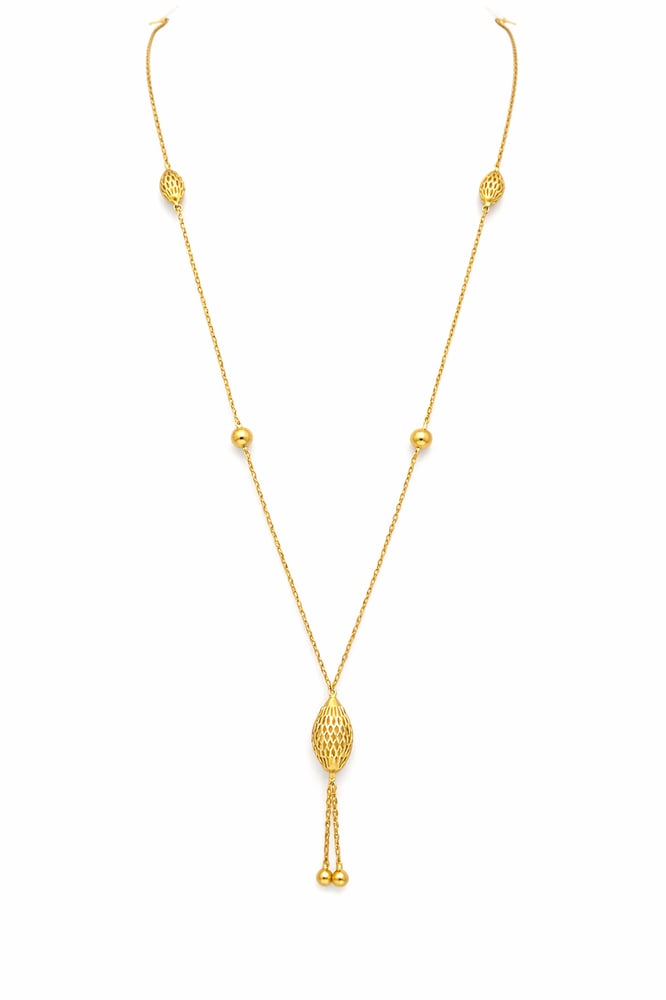 Luxury 21-karat gold rosary, distinctive, weight 5.12 grams
