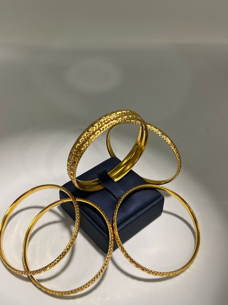 Children's gold earrings, 21 karat, luxurious and elegant, size 12, price per piece, gate 4