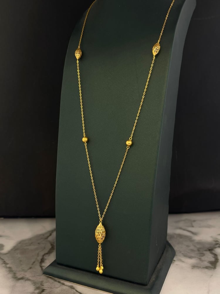 Luxury 21-karat gold rosary, distinctive, weight 5.12 grams
