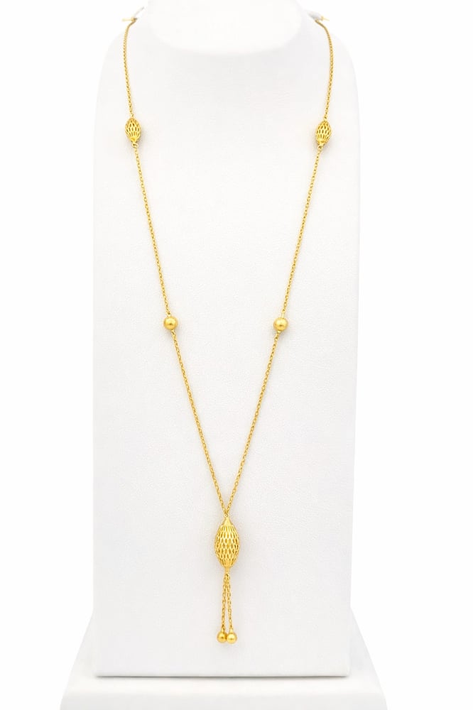 Luxury 21-karat gold rosary, distinctive, weight 5.12 grams
