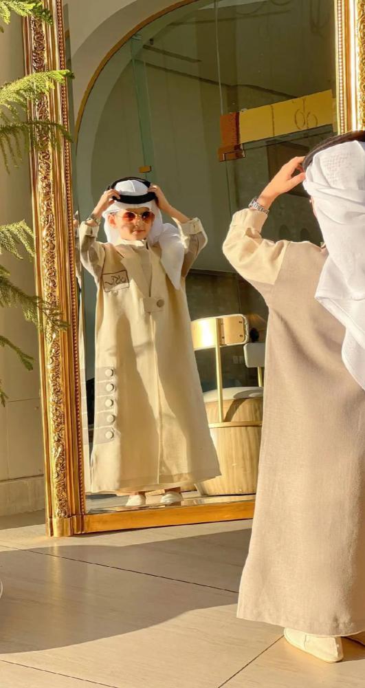 دقلة العيد للأطفال بتصميم بليزر – قماش لينن فاخر