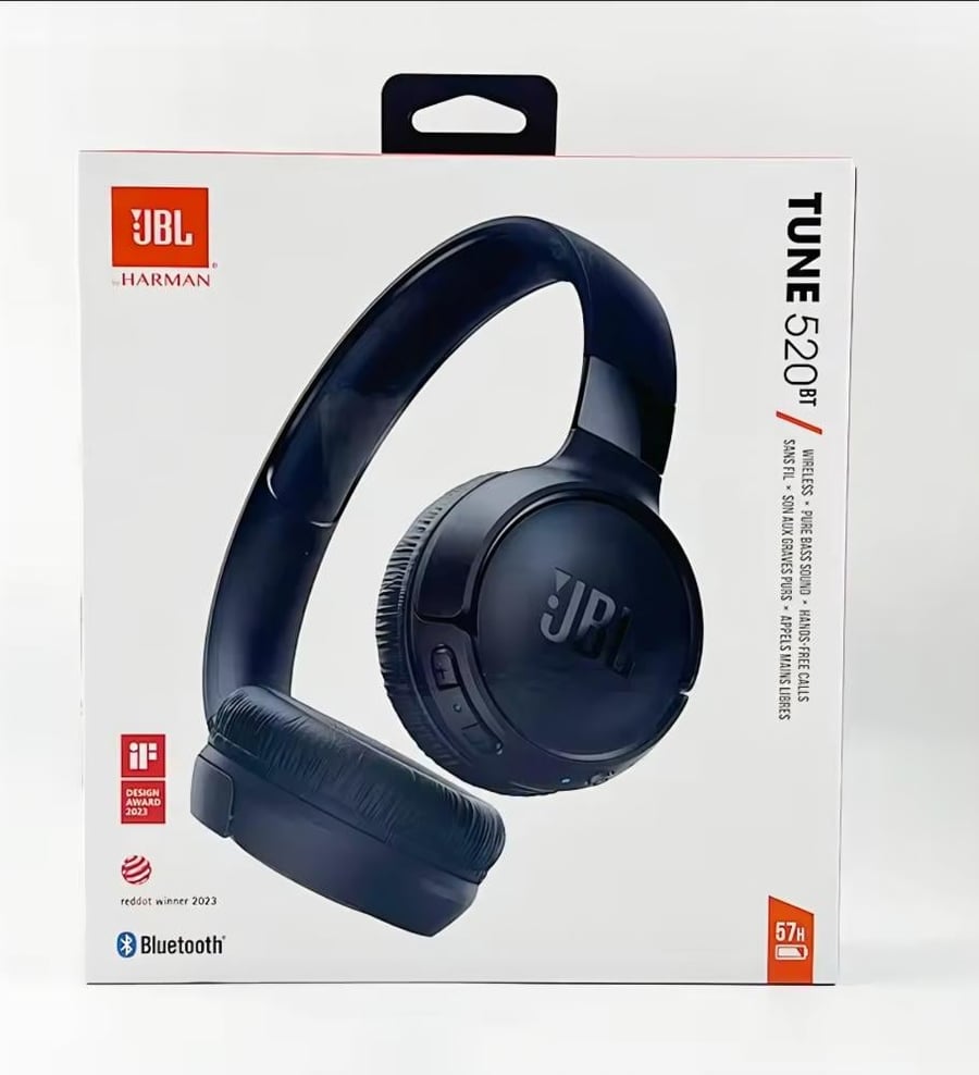 سماعة جي بي ال تون 520بت JBL Tune 520BT Over-Ear Headphones Black