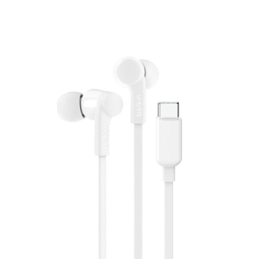 سماعة سلك تايب سي بلكن belkin SoundFrom Wired Earbuds With USB-C Connector
