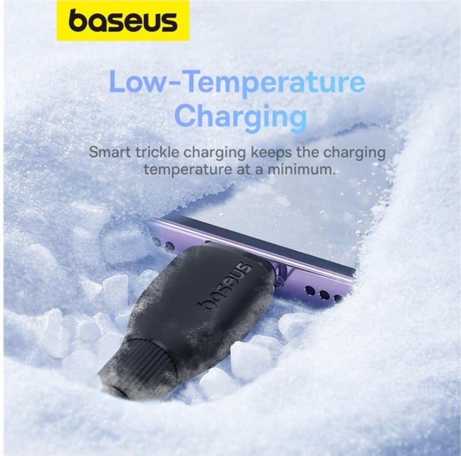 كيبل شحن سريع بي دي آيفون Baseus Superior Series PD 20W Type-C إلى Lightning للشحن السريع بطول 1.20 متر - أسود