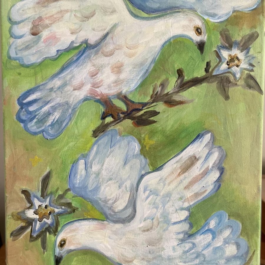 White bird 40*30 cm