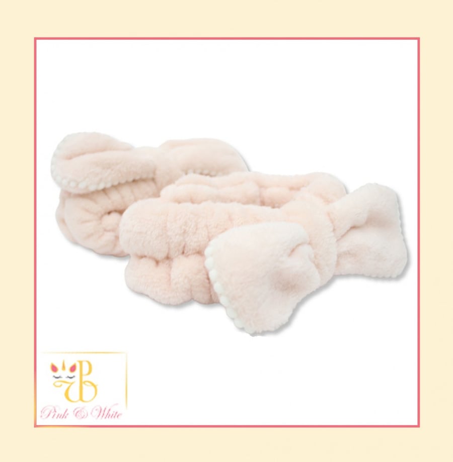 ربطة شعر فيونكة بيج Baige Rabbit Hair Bow