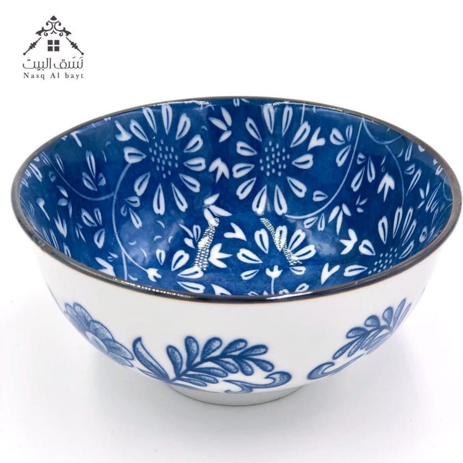 Blue patterned bowl