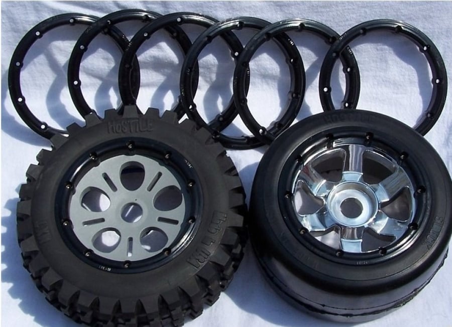 Hostile "Ultra" Beadlock Rings for HPI Baja 5B/5T/5SS, Losi 5ive, Kraken Vekta.5  (Set of 2)