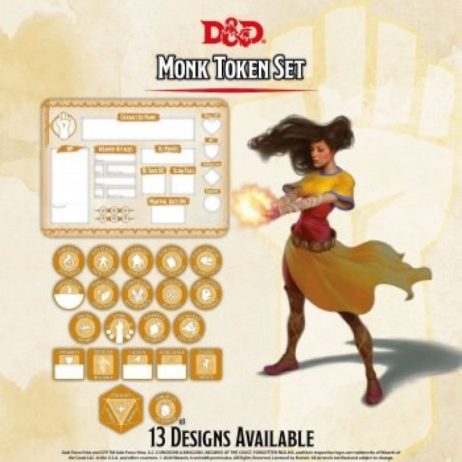 D&D - Monk Token Set