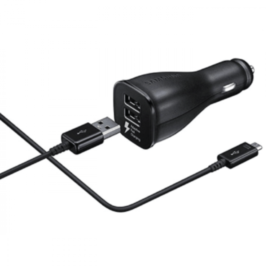 Samsung car charger with micro cable black
