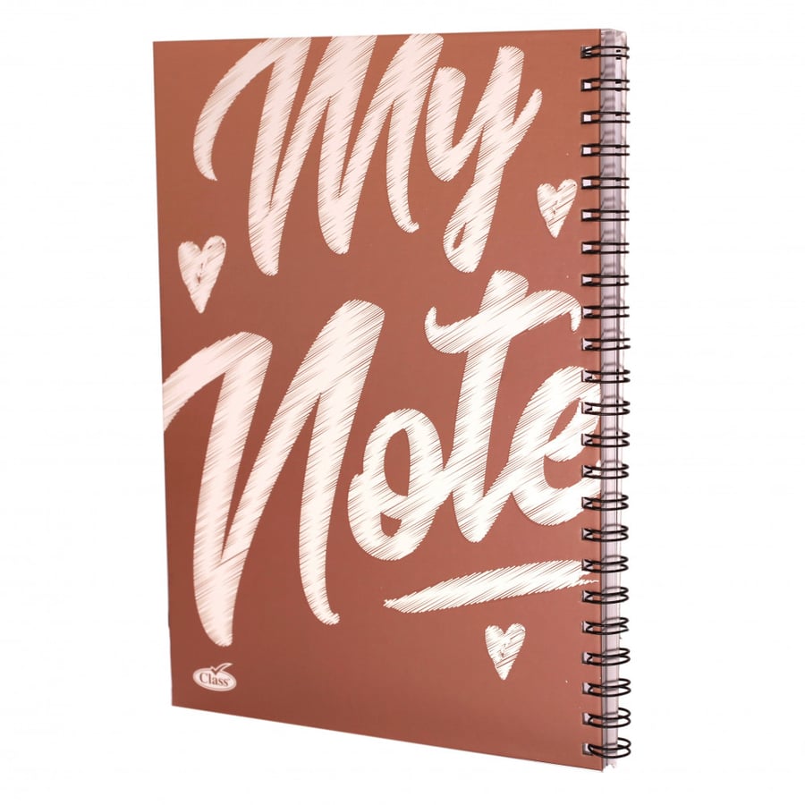 Class - Arabic Record Notebook - 100 Sheets - A5 - Assorted Shapes Class Notebook