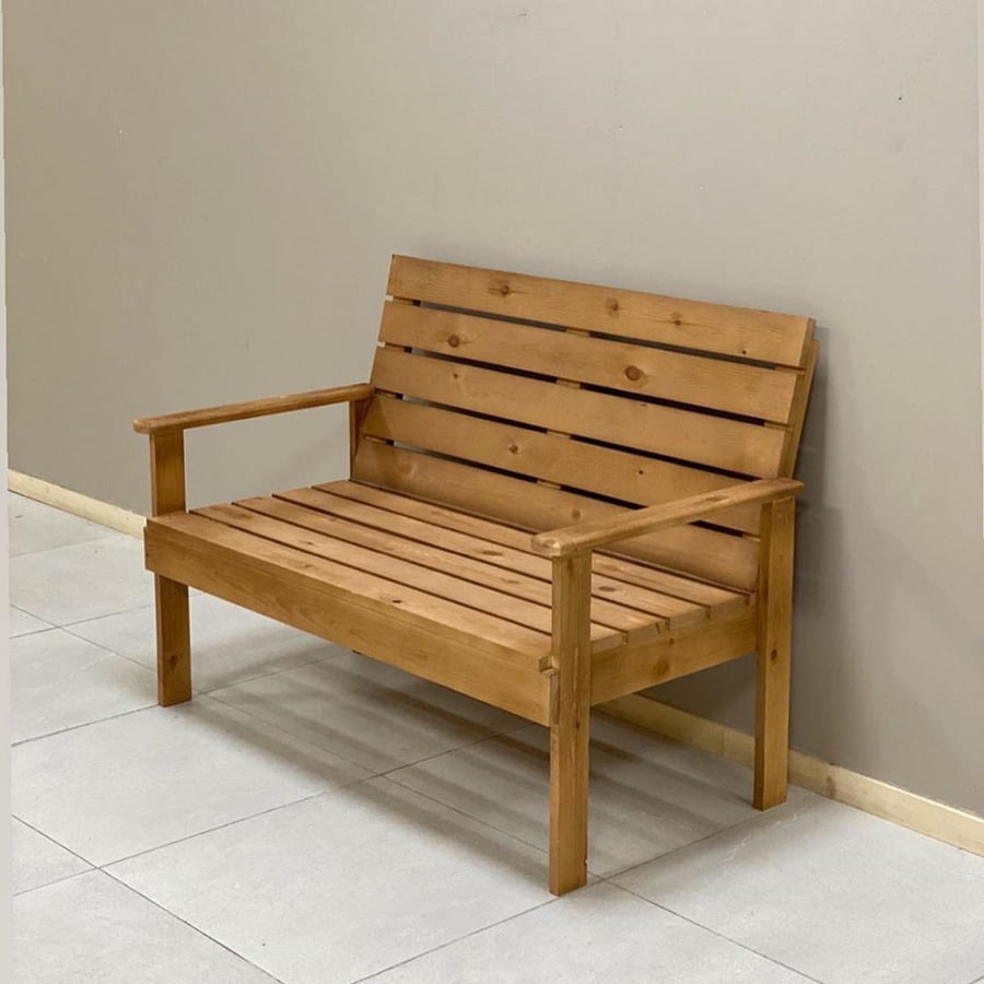 Large chair in rustic wooden sitting