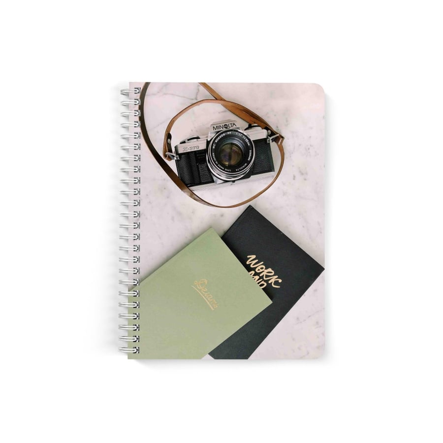 A5 notebook, lined paper, 60 sheets