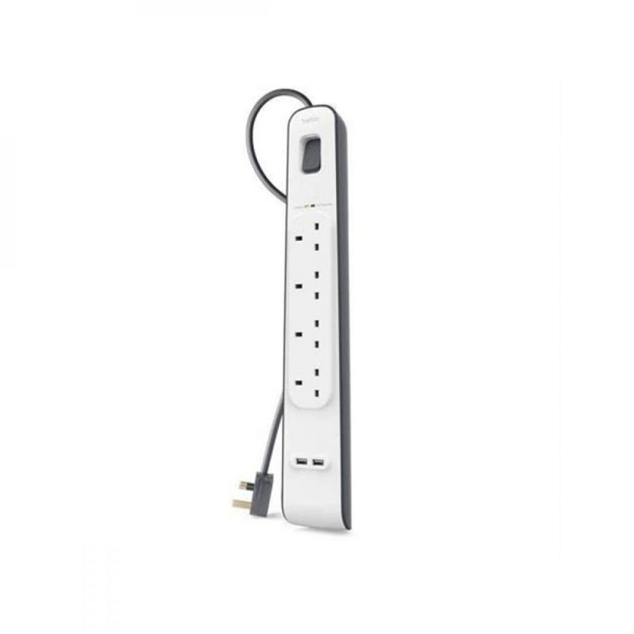 توصيلة كهرب بلكن 4 افياش+2منفذUSB