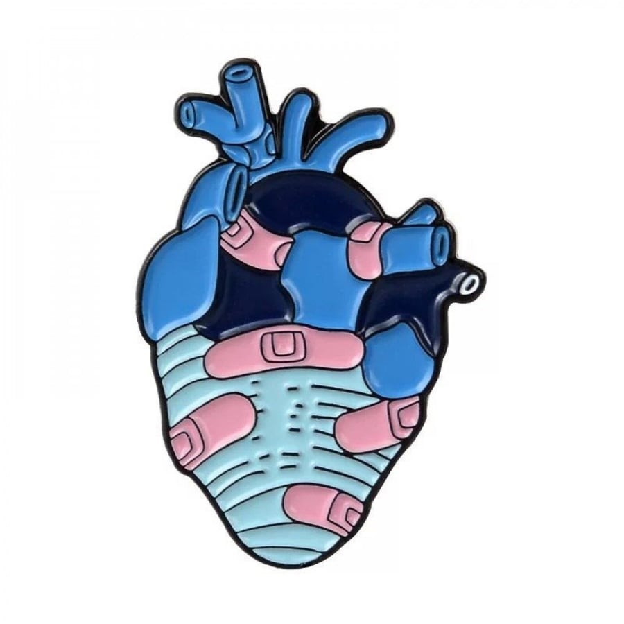 Plaster-Heart Pin