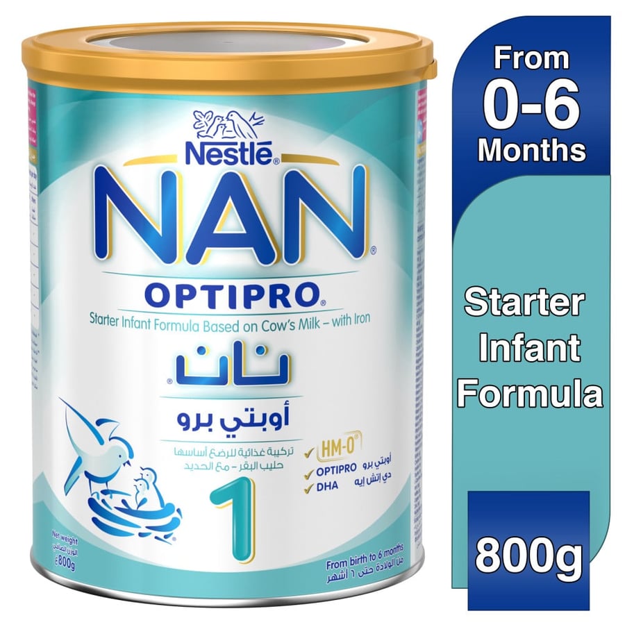 حليب نان أوبتي برو 1 للرضع من 0 إلى 6 أشهر 800 جرام