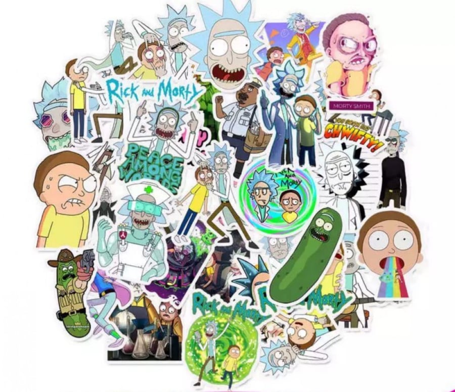 Rick and Morty stickers (50 stickers)