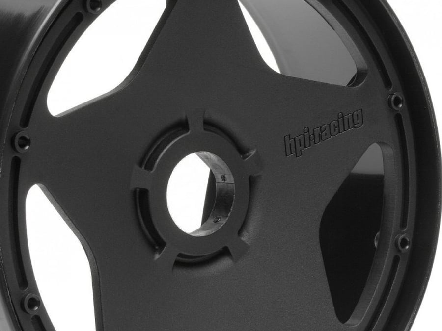 3221 - SUPER STAR WHEEL BLACK (120x60mm/2pcs)