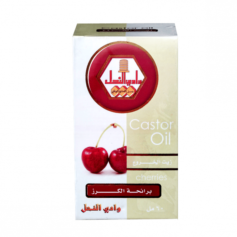 وادي النحل زيت الخروع برائحة الكرز 60مل