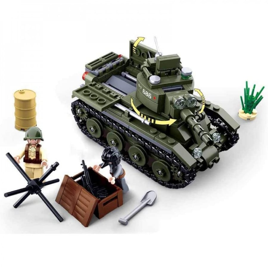 سلوبان, قطع تركيب بلاستيك, دبابة حربية, ألعاب, Sluban, Toys