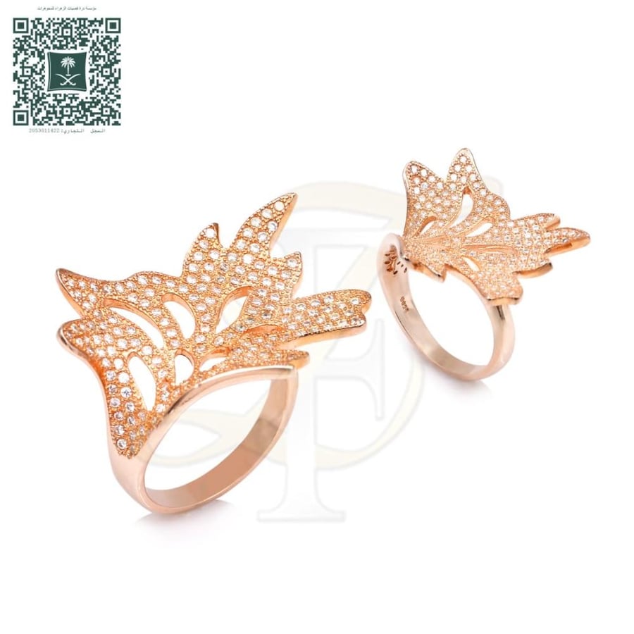 Silver zircon ring 925 karat