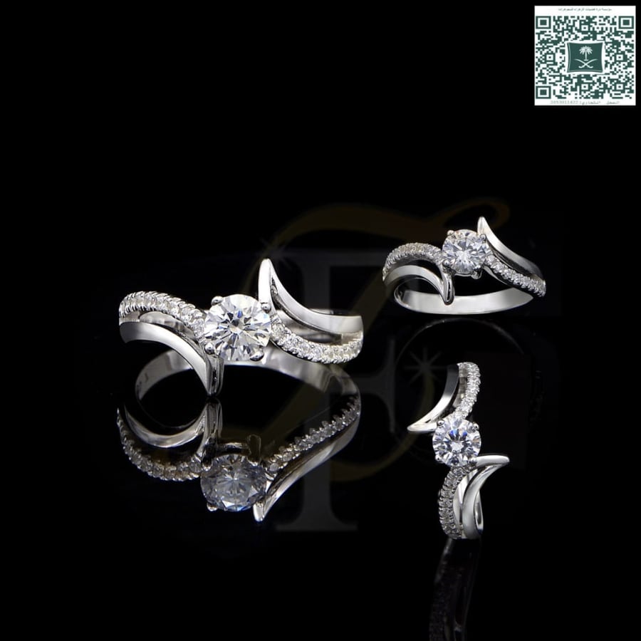 Silver zircon ring 925 karat