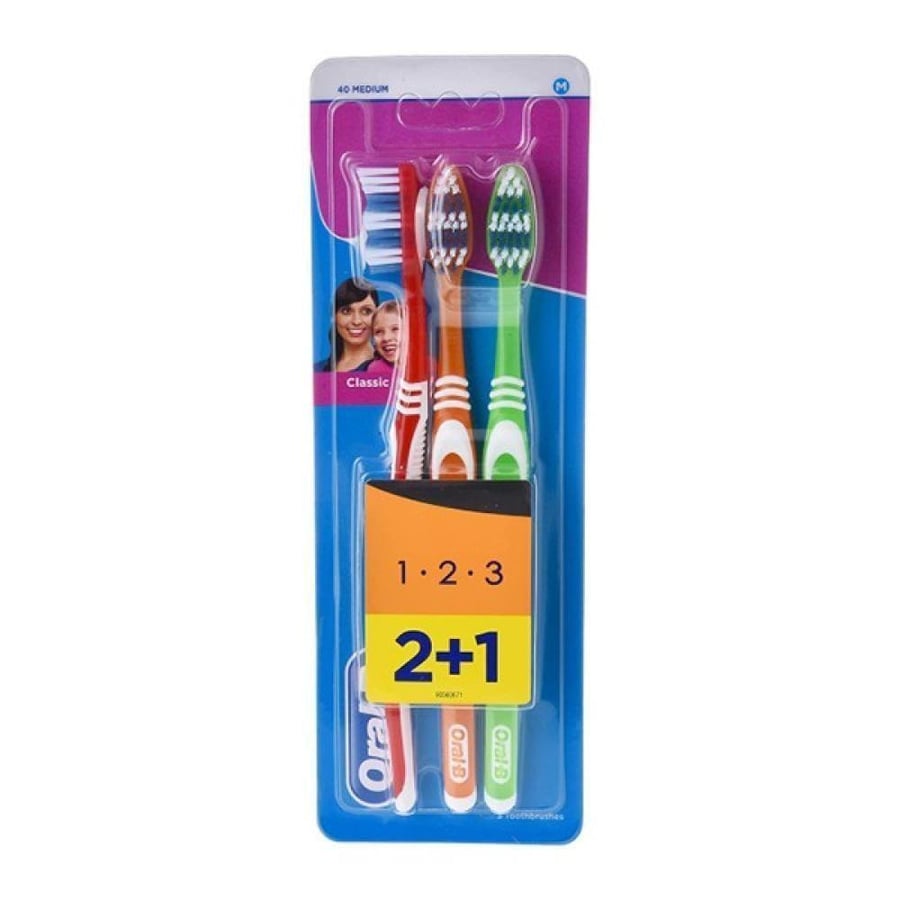 اورال -بي فرشاه اسنان مجانا 2+1 كلاسيك 123