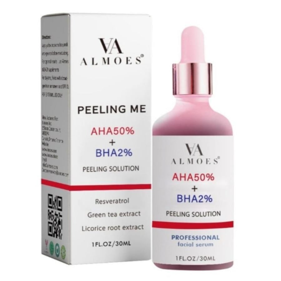 سيروم تقشير بيلينغ مي AHA 50% وBHA 2% من ALMOES - 30 مل