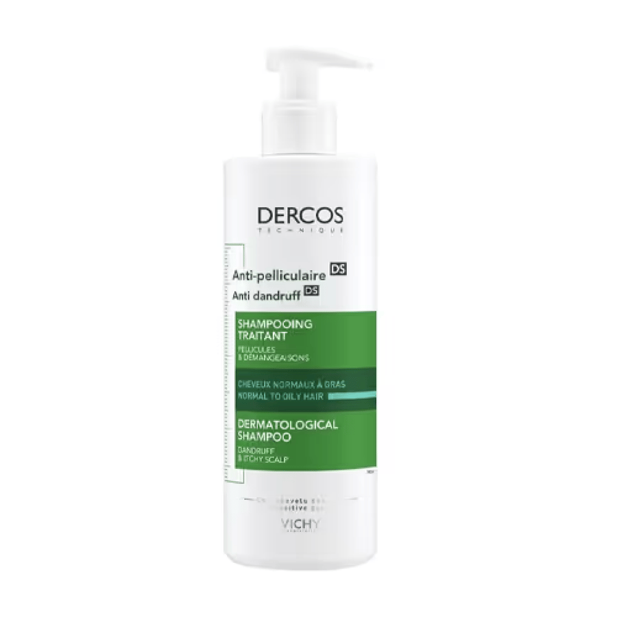 Vichy Dercos Anti Dandruff Shampoo for Normal to Oily Hair - 390ml