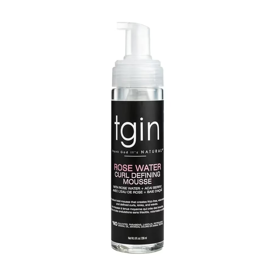 TGIN Rose Water Curl Defining Mousse - 236ml
