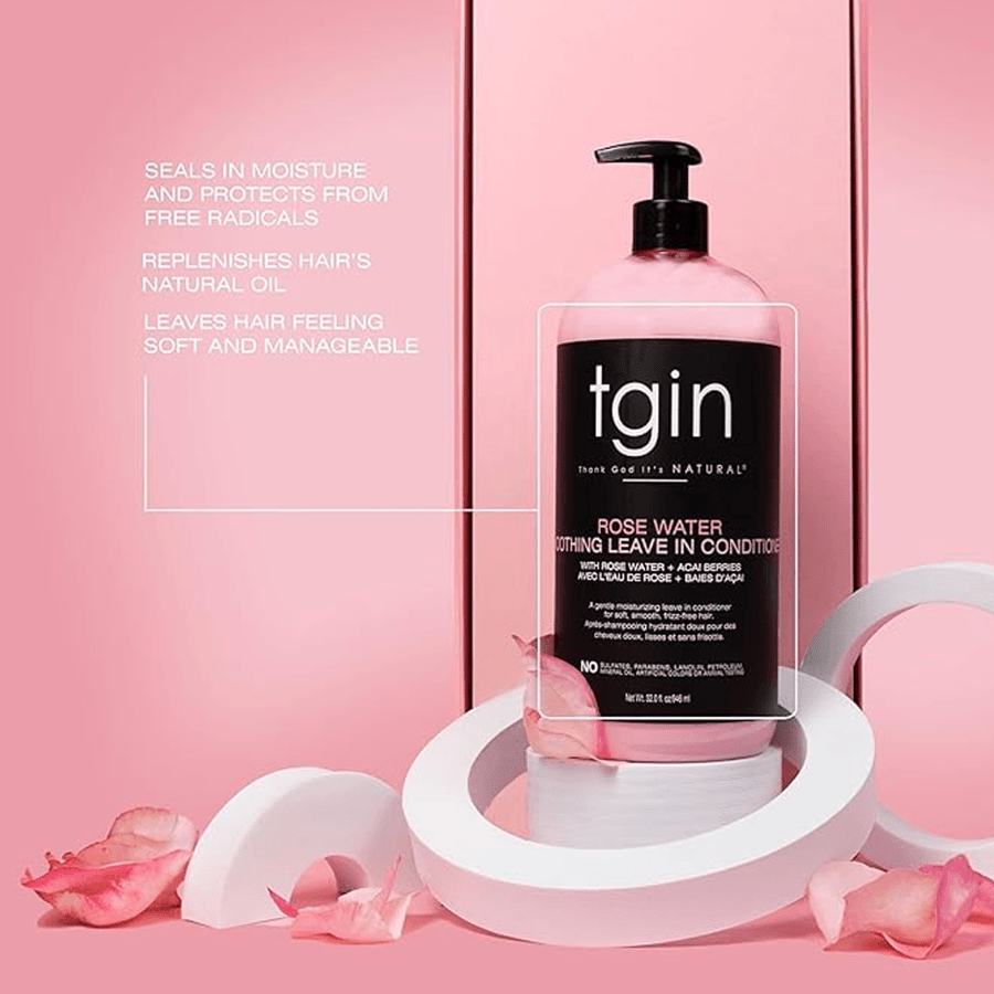 TGIN Rose Water Smoothing Leave-In Conditioner - 384ml
