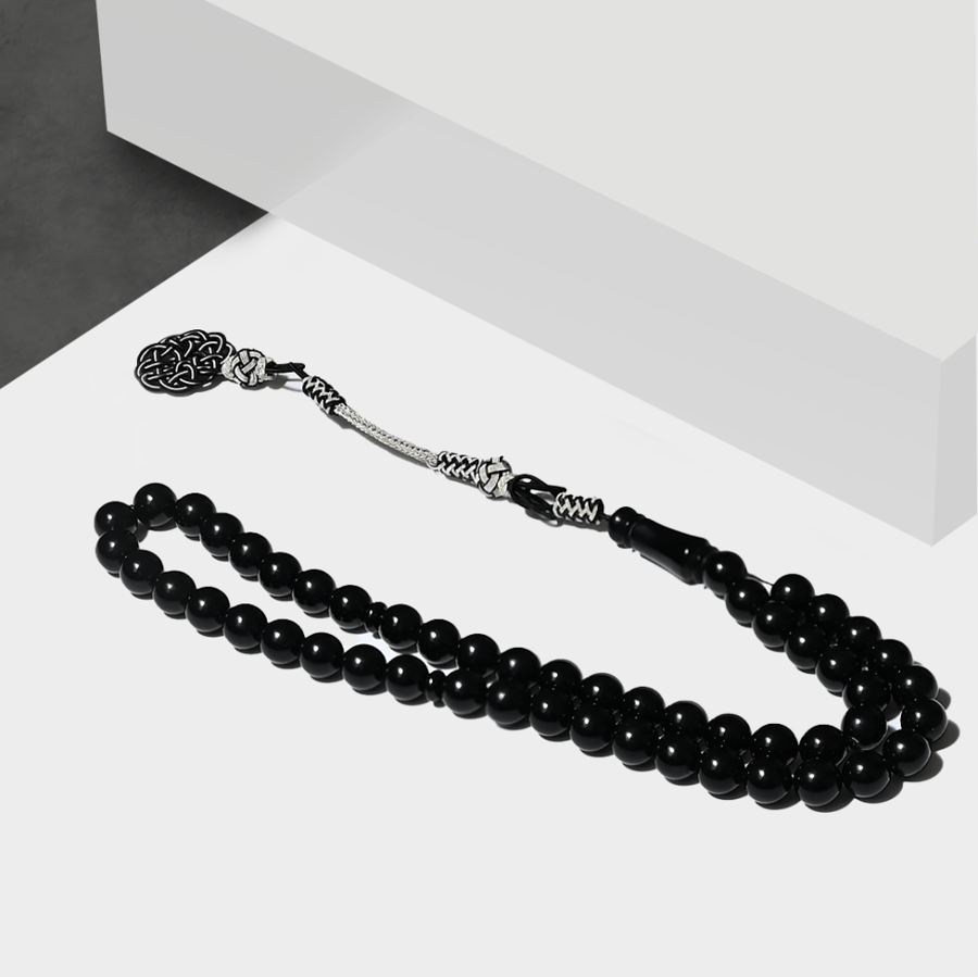 مسباح بكلايت أسود مع طربزونة فاخرة
